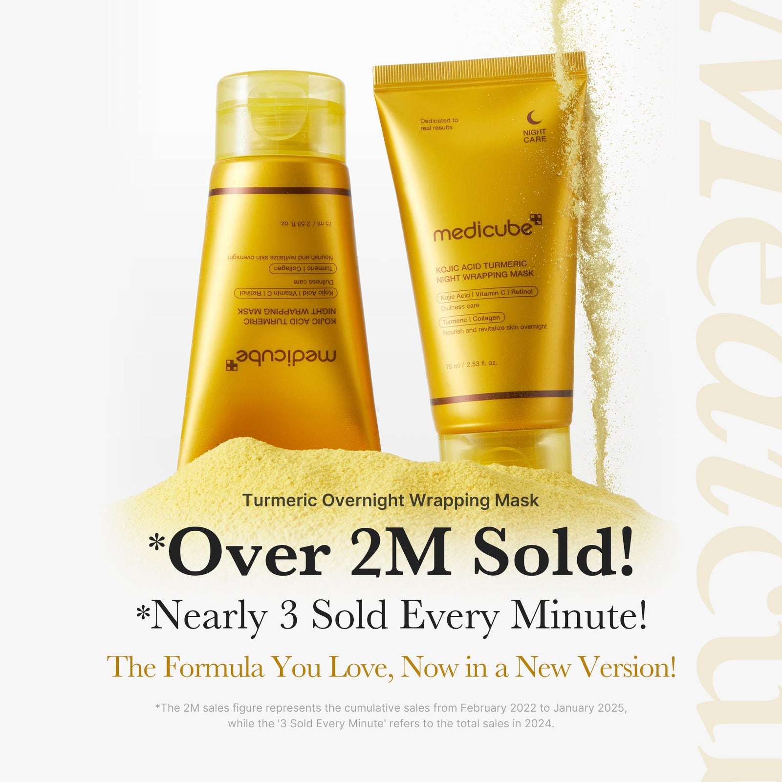 medicube Turmeric Overnight Wrapping Peel Off Mask 75ml - image 2 - ArabiaGlow UAE