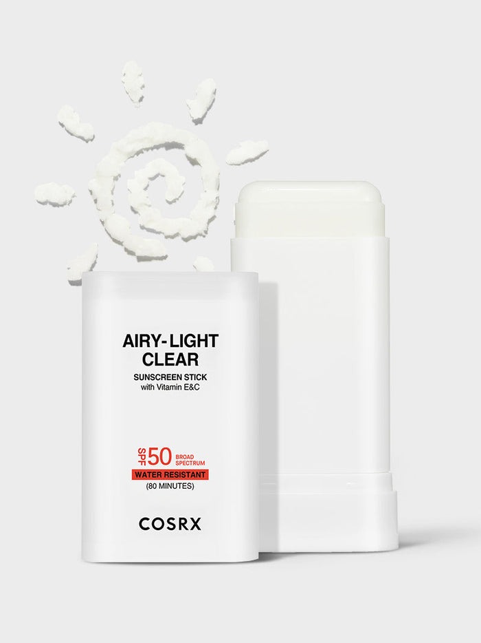 UAE Daily Sun Defense Bundle โ original COSRX AIRY-LIGHT OIL CONTROL CLEAR SUNSCREEN STICK SPF 50