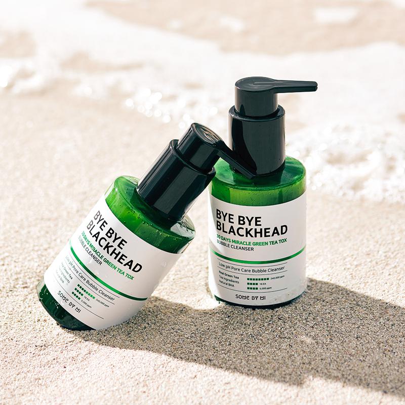 Some By Mi Bye Bye Blackhead 30 Days Miracle Green Tea Tox Bubble Cleanser 120gm - image 6 - ArabiaGlow UAE
