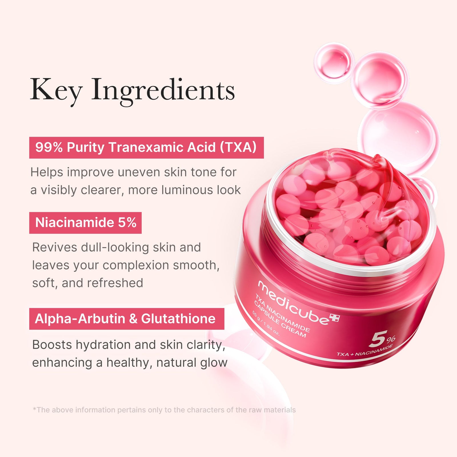 medicube TXA+Niacinamide Capsule Cream Dual Radiance Moisturizer Ideal for Use After Spot Care 55gm - image 3 - ArabiaGlow UAE