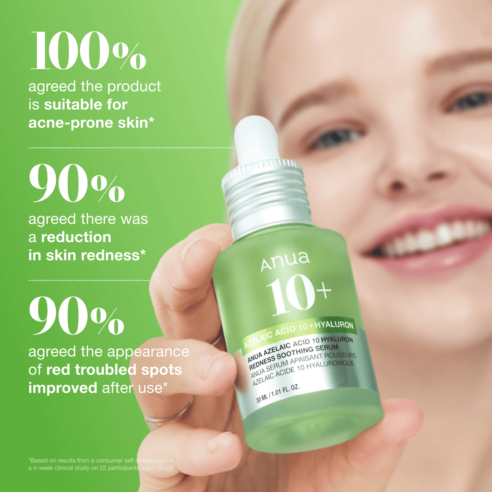 Anua Azelaic Acid 10 Hyaluron Redness Soothing Serum 30ml - image 6 - ArabiaGlow UAE