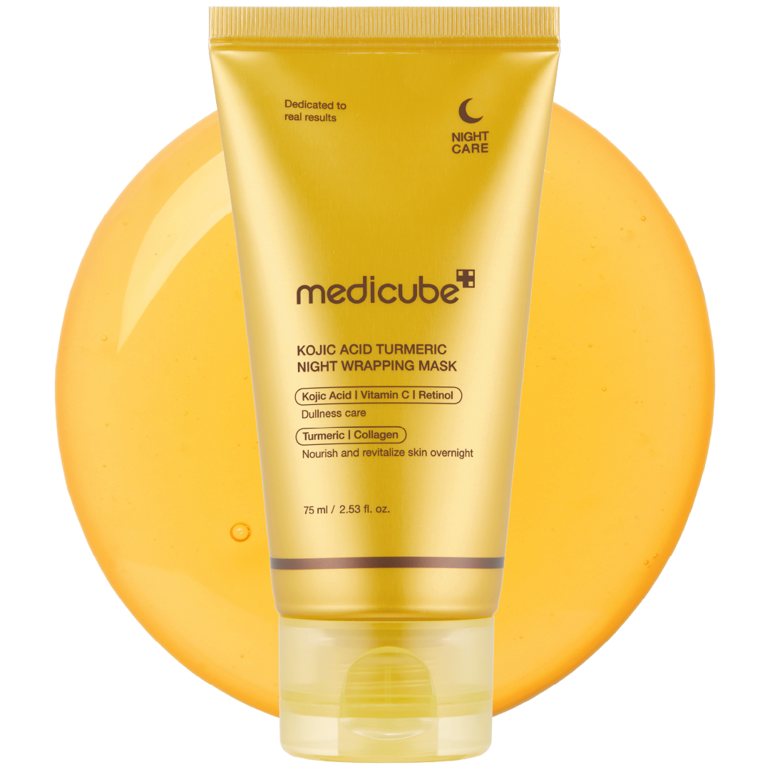 medicube Turmeric Overnight Wrapping Peel Off Mask 75ml - ArabiaGlow UAE