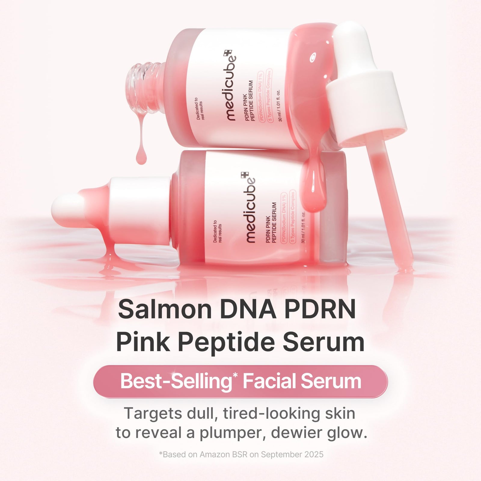 medicube Salmon DNA PDRN Pink Peptide Serum 30ml - image 2 - ArabiaGlow UAE