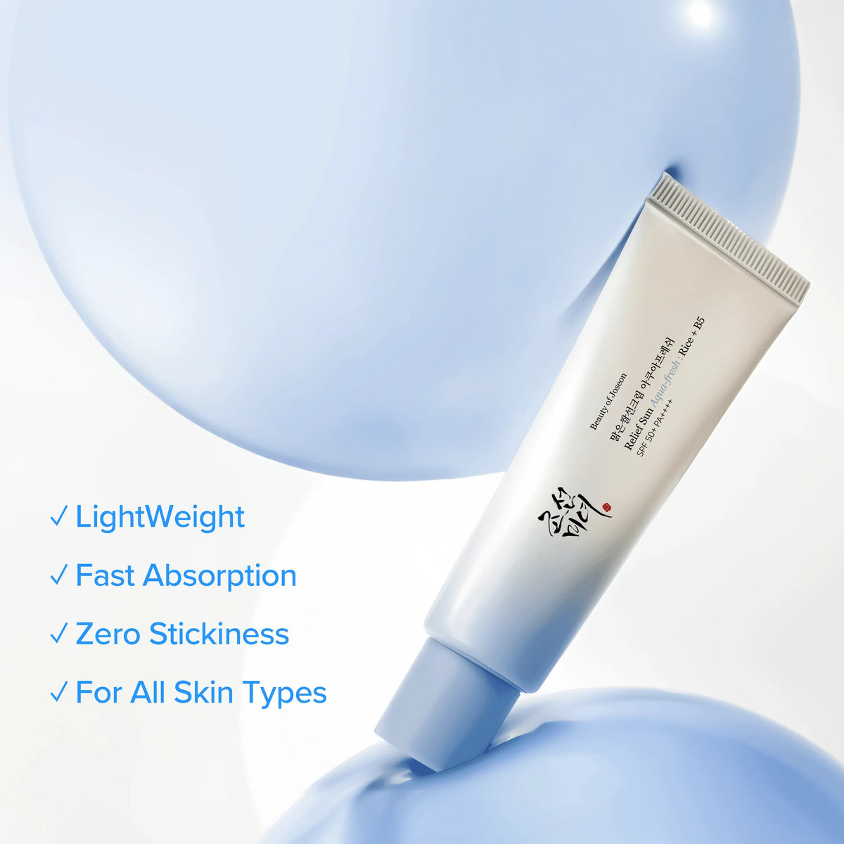 Beauty of Joseon Relief Sun Aqua-Fresh Sunscreen Rice + Panthenol SPF 50+ PA++++ 50ml - image 2 - ArabiaGlow UAE