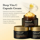 medicube Deep Vitamin C Golden Capsule Face Moisturizer - Liposome Capsules For Wrinkles Skin Radiance 55gm - image 3 - ArabiaGlow UAE