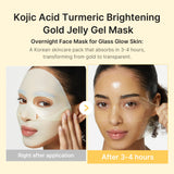 medicube Kojic Acid Turmeric Brightening Gold Jelly Gel Mask 28gX4ea - image 3 - ArabiaGlow UAE