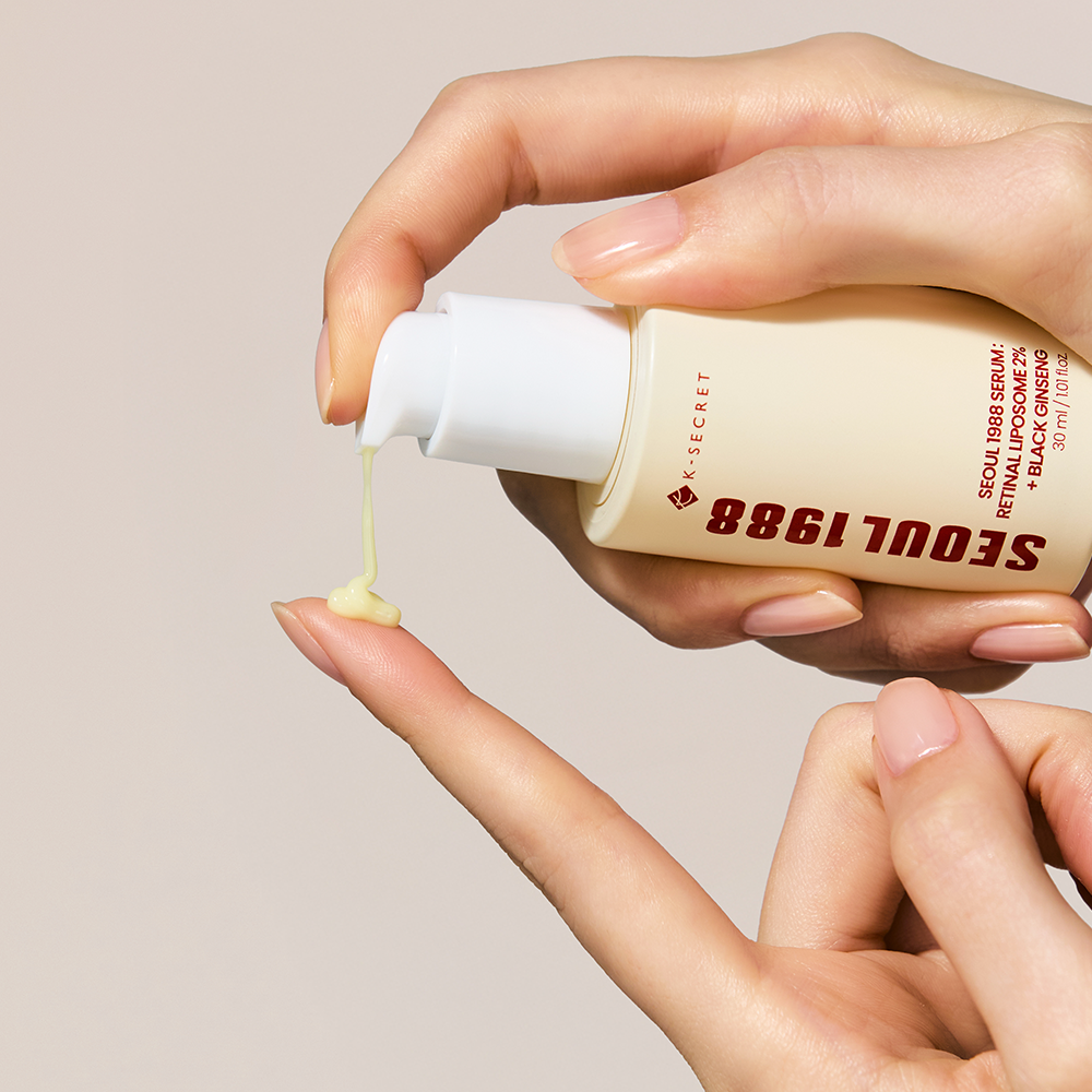 K-SECRET SEOUL 1988 Retinal Serum 2% Retinal Liposome Black Ginseng Niacinamide Bakuchiol Vitamin C & 3 Peptides for Wrinkle Care Anti Aging 30mL - image 4 - ArabiaGlow UAE