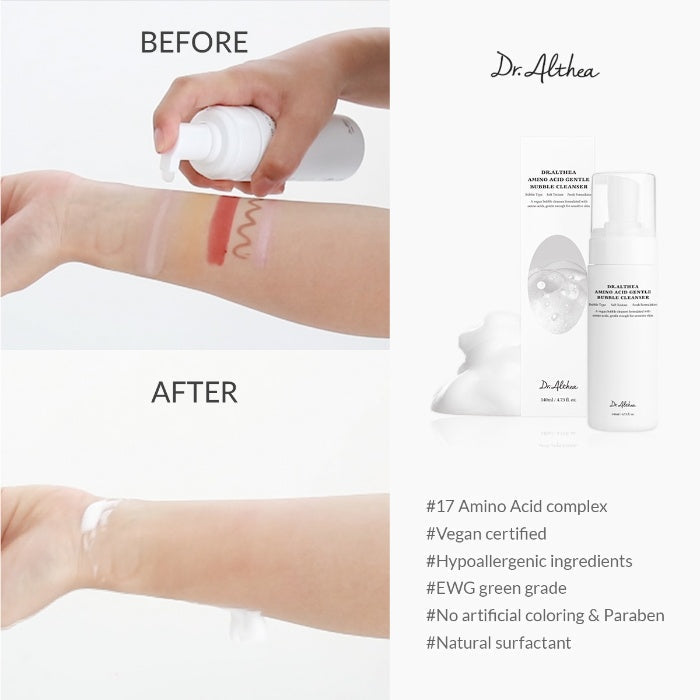 Dr. Althea Amino Acid Gentle Bubble Cleanser 140ml - image 2 - ArabiaGlow UAE