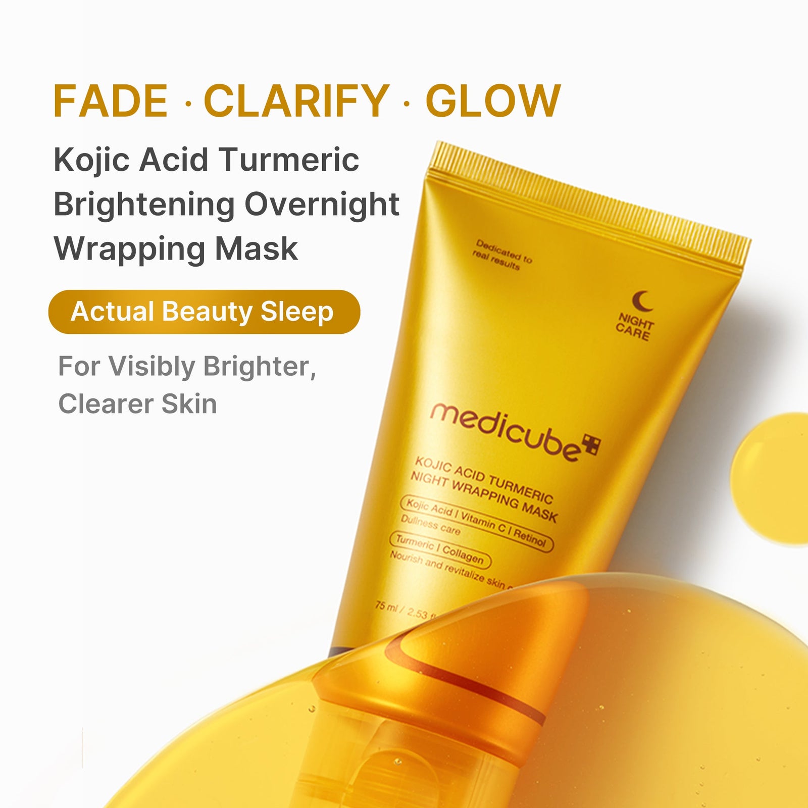 medicube Turmeric Overnight Wrapping Peel Off Mask 75ml - image 3 - ArabiaGlow UAE