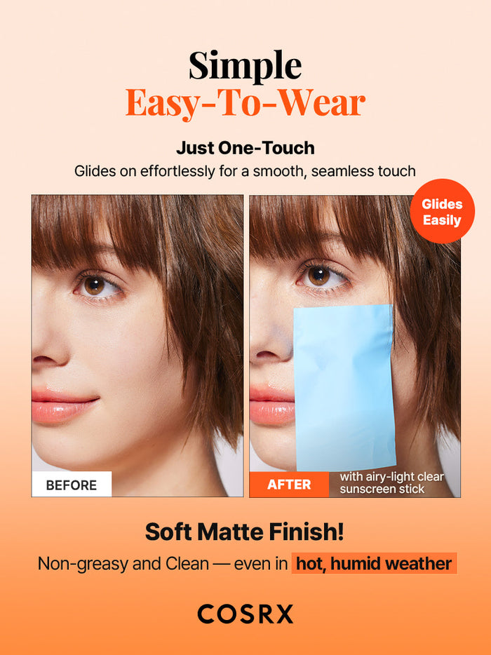 COSRX AIRY-LIGHT OIL CONTROL CLEAR SUNSCREEN STICK SPF 50 – view 8