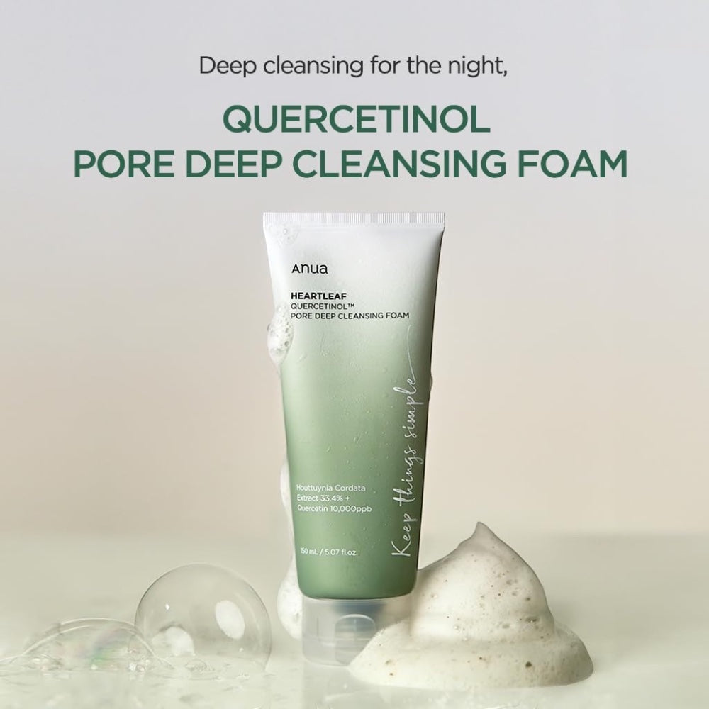 Anua Heartleaf Quercetinol Pore Deep Cleansing Foam 150ml - image 4 - ArabiaGlow UAE