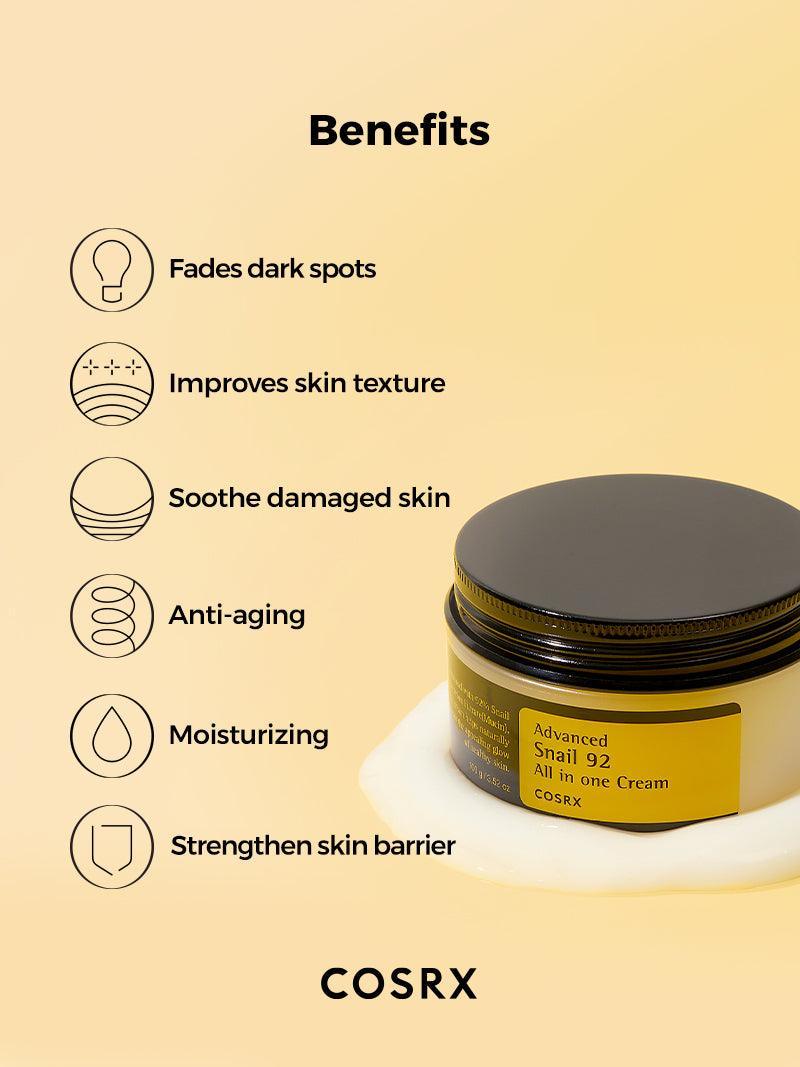 Cosrx Advanced Snail 92 All in-1 Cream - 100g - image 5 - ArabiaGlow UAE