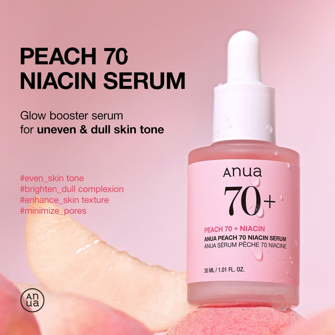 ANUA Peach 70 Niacinamide Serum Lightweight Hydration for Dry Skin Vitamin B12 30ml - image 2 - ArabiaGlow UAE