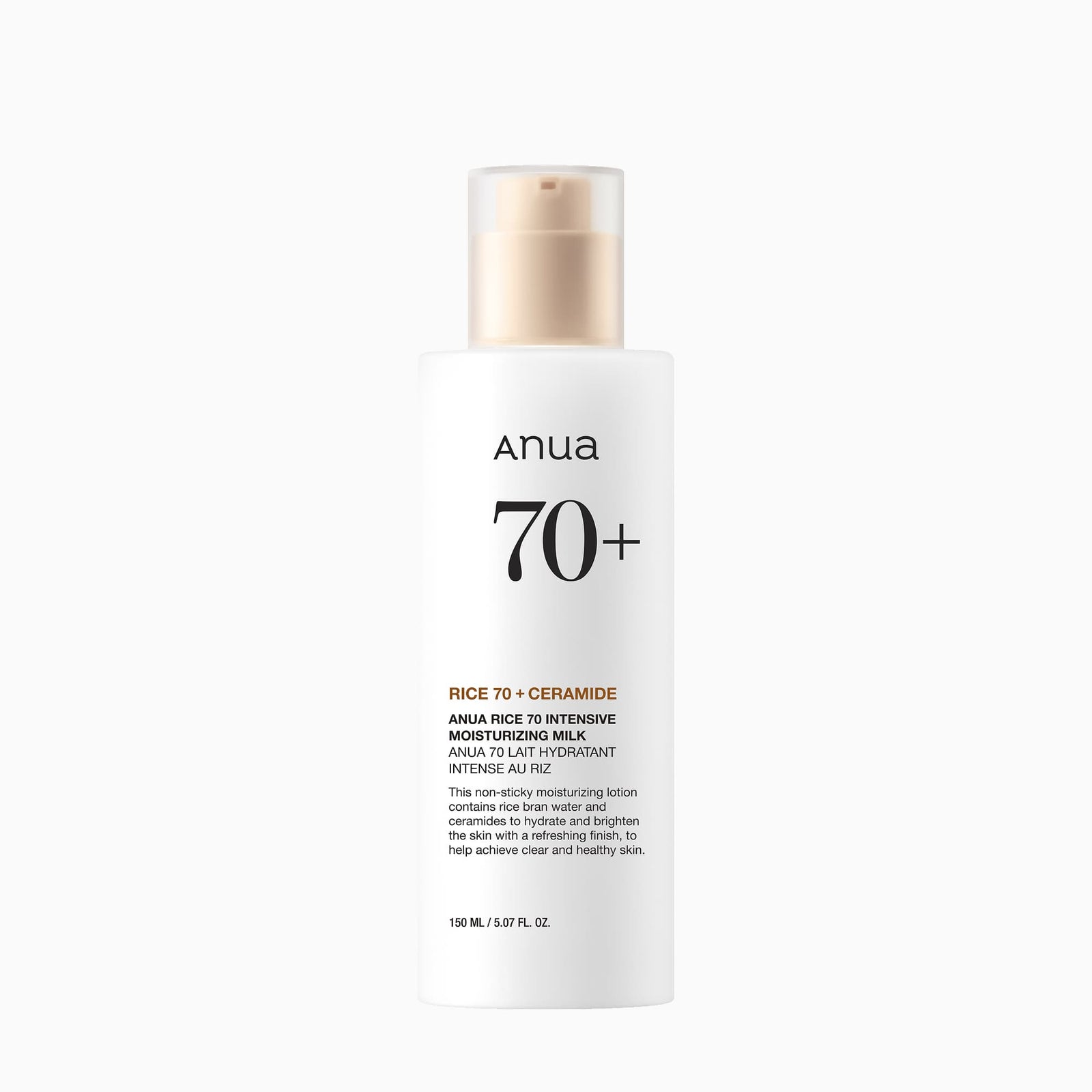 ANUA Rice 70 Intensive Moisturizing Milk Lotion for Deep Hydration and Nourishing 150ml - ArabiaGlow UAE