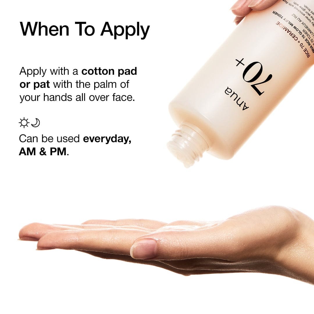 ANUA Rice 70 Glow Milky Toner for Glass Skin Rice Water 250ml - image 7 - ArabiaGlow UAE