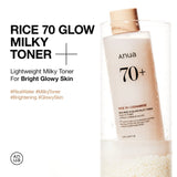 ANUA Rice 70 Glow Milky Toner for Glass Skin Rice Water 250ml - image 2 - ArabiaGlow UAE