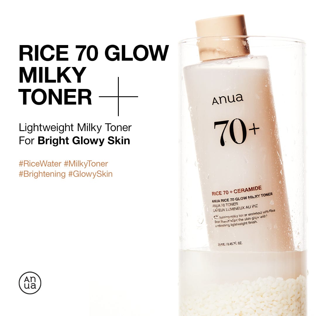 ANUA Rice 70 Glow Milky Toner for Glass Skin Rice Water 250ml - image 2 - ArabiaGlow UAE